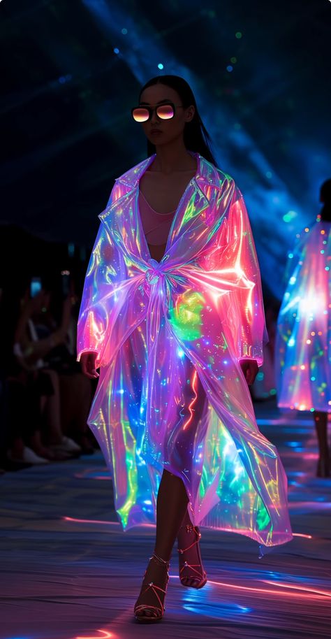 Aurora Borealis Costume, Galactic Aesthetic Outfit, Extragalactic Fashion, Galactic Outfit Ideas, Space Inspired Outfits, Spacecore Outfits, Space Fashion Futuristic, Space Aesthetic Outfit, Sci Fi Outfit