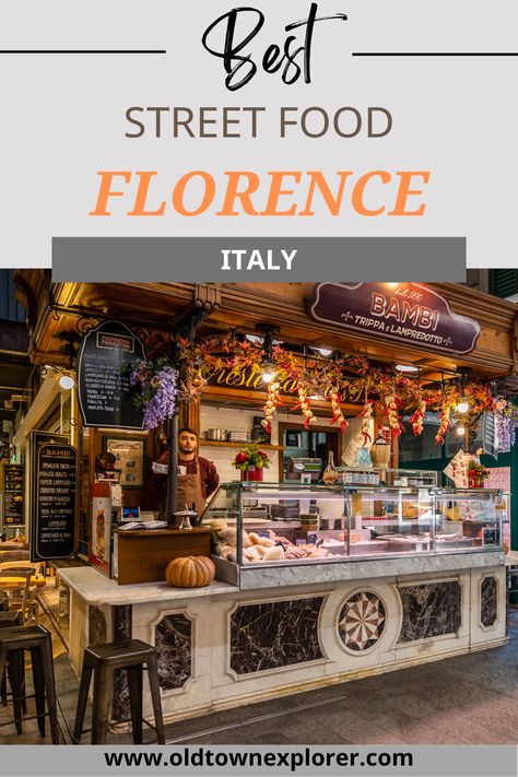 We're travelling full-time and spent two months in Florence, Italy. We've put together a quick guide to the best street food in Florence. Best Food In Florence Italy, What To See In Florence Italy, Tuscany Honeymoon, Florence Shopping, Florence Italy Food, Florence Restaurants, Food In Italy, Travel Tuscany, Italy April