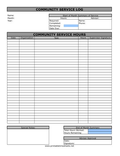 Community Service Timesheet Printable Time Sheets, free to download and print 4-h Community Service Ideas, Community Service Template, Volunteer Form Template, Printable Time Sheet, Community Service Log Sheet, Parent Volunteer Sign Up Sheet, Volunteer Hours Log, Time Sheet Printable, Beta Club