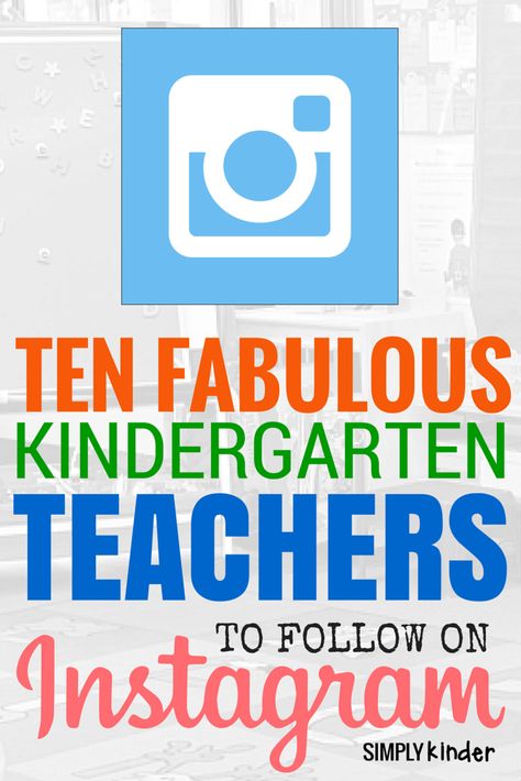 10 Fabulous Kindergarten Teachers to Follow on Instagram! Preschool Technology, Kindergarten Start, Kindergarten Technology, Kindergarten Blogs, Teacher Websites, Kindergarten Themes, Clever Classroom, Kindergarten Lesson Plans, Kindergarten Fun