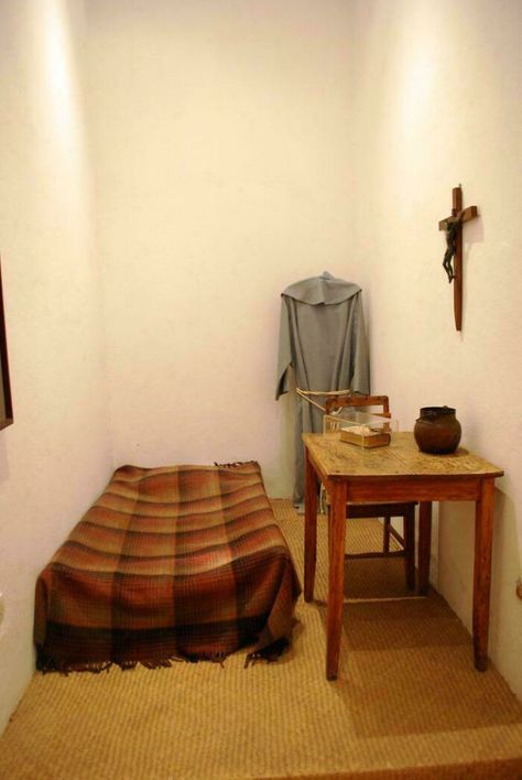 Monastic Cell, Catholic Iconography, Weird Furniture, Primitive Bedroom, Room Of One's Own, Shaker Furniture, Fan Signs, Dream Living, Funny Sarcastic