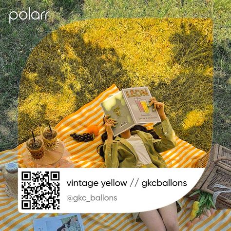 Polarr Filters Code Aesthetic Soft, Yellow Polarr Code, Polarr Filters Code Soft, Preset Polar, Qr Polar, Yellow Filter, Photo Filters Apps, Polar Filters, Code Polar