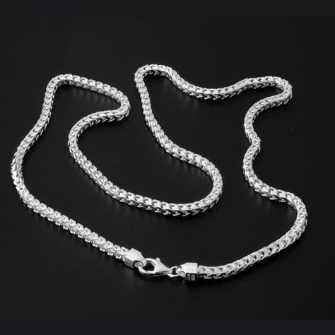 JLF Silver Sterling Stylish Chain, Rs 90 /gram Jeweltique F | ID: 18956109788 Silver Chain Design For Men, Mens Chain Designs, Square Box Design, Silver Chain Design, Classic Silver Jewelry, St Michael Pendant, Girls Jewelry Box, Silver Chain For Men, Boys Jewelry