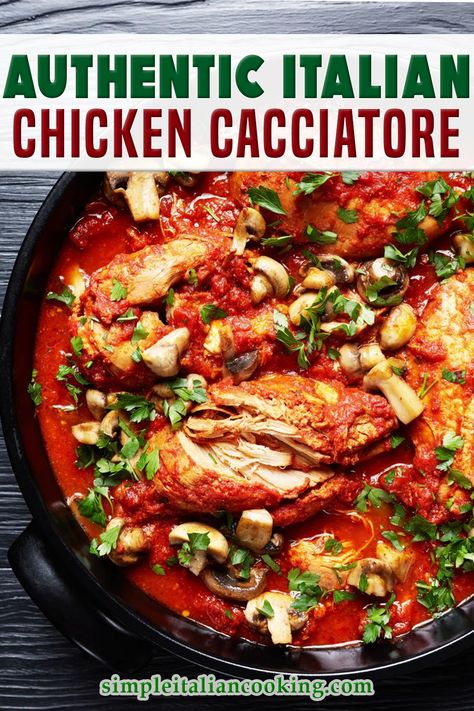 Chicken Cacciatore Dutch Oven, Chicken Cacciatore Recipes, Boneless Chicken Cacciatore Recipe, Baked Chicken Cacciatore Oven, Chicken Cattitore Recipes Easy, Chicken Cachetori Recipe, Chicken Cacciatore Recipe Authentic, Italian Chicken Thigh Recipes, Chicken Cattitore Recipes