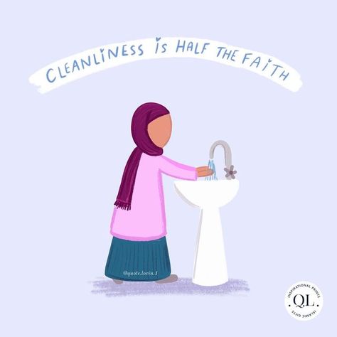 Quote Lovin' © on Instagram: "The Messenger of Allah (peace and blessings be upon him) said: “Cleanliness is half the faith (Emaan).” [Sahih Muslim]" Cleanliness Poster, Cleanliness Quotes, Peace And Blessings, Islamic Kids Activities, Poster Drawing, Monthly Themes, Islamic Posters, The Messenger, Islamic Pictures