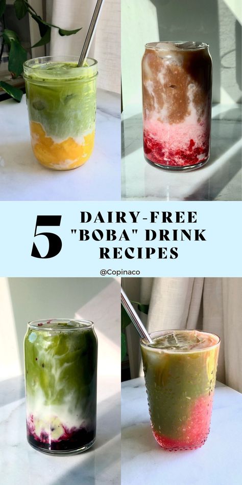 Dairy Free Boba Milk Tea, Vegan Boba Tea Recipe, Dairy Free Boba Tea, Vegan Boba Tea, Fruit Boba Tea Recipe, Vegan Boba, Fruit Boba, Boba Time, Fruit Drinks Recipes