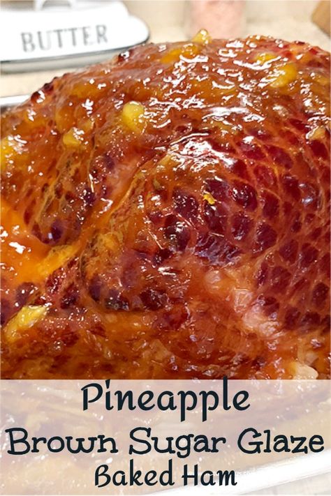 Ever wondered how to make the perfect holiday ham? With this Pineapple Brown Sugar Ham Glaze, you'll have everyone asking for seconds. The glaze brings together pineapple's tropical taste, the richness of dark brown sugar, and zesty mustard and lemon juice for a flavor explosion. Give your ham the ultimate makeover and make every bite a celebration with this easy-to-follow recipe. #brownsugarGlaze #BestHamGlaze #PineappleBrownSugarGlaze #CrushedPineappleGlaze #EasterHamGlaze #myturnforus Pineapple Brown Sugar Ham, Pineapple Brown Sugar Glaze, Ham Glaze Recipe Brown Sugar, Brown Sugar Ham Glaze, Best Ham Glaze, Sugar Ham Glaze, Easter Ham Glaze, Glaze For Ham, Pineapple Glaze For Ham