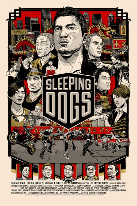 Sleeping Dogs Game, Korean Baby Names, Outlast Game, Launch Campaign, Video Game Posters, Saints Row, Dog Branding, Dog Poster, Watch Dogs