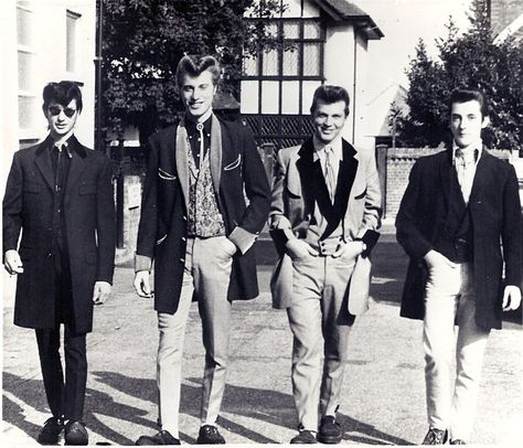 The Days of The Teddy Boys and The Lost Leicester | The Light Phosphenes 60s Boys Outfit, Edwardian Coat, 1960s Teenagers, The Beatles Teddy Boy Era, Teddy Boy John Lennon, Teddy Boy Style, Coat Tails, Teddy Boys 1950s, Teddy Boy