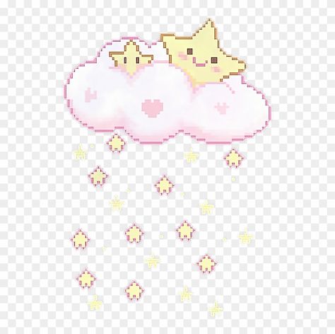 #pixel #star #stars #kawaii #cloud #pink #cute #freetoedit - Cute Kawaii Pixel Art Transparent Clipart Pixel Art Transparent, Cute Cupcake Drawing, Iphone Background Red, Pixel Star, Kawaii Pixel Art, Kawaii Desktop, Kawaii Transparent, Kawaii Cloud, Cloud Pink