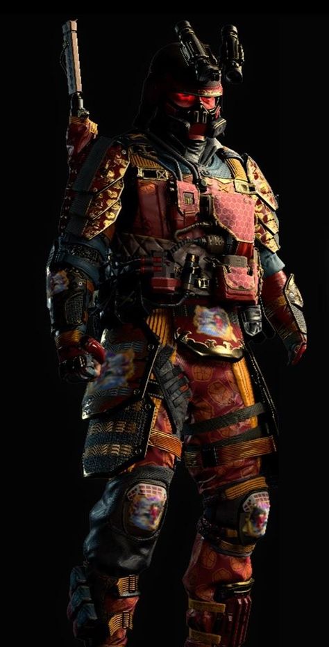 Oni Soldier, Tactical Samurai, Samurai Soldier, Steampunk Armor, Zombie Army, Apocalyptic Art, Urban Samurai, Armor Ideas, Armor Suit