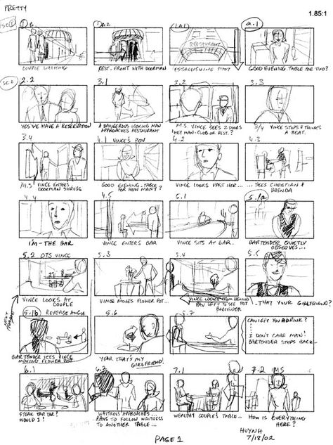 Storyboards: Pretty (Draft) | Storyboard Artist Cuong Huynh Story Board Design Ideas, Story Board Design, Storyboard Ideas Simple, Story Board Illustration Ideas, Photoshoot Storyboard, Storyboard Film, Story Boarding, Storyboard Art, Storyboard Examples