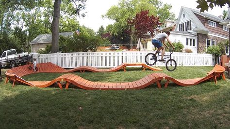 Wooden Pump Tracks . . . . - Page 4 - Pinkbike Forum Kids Bike Track, Gopro Settings, Bike Pump Track, Bmx Ramps, Backyard Skatepark, Trail Building, Motocross Tracks, Pump Track, Salida Colorado