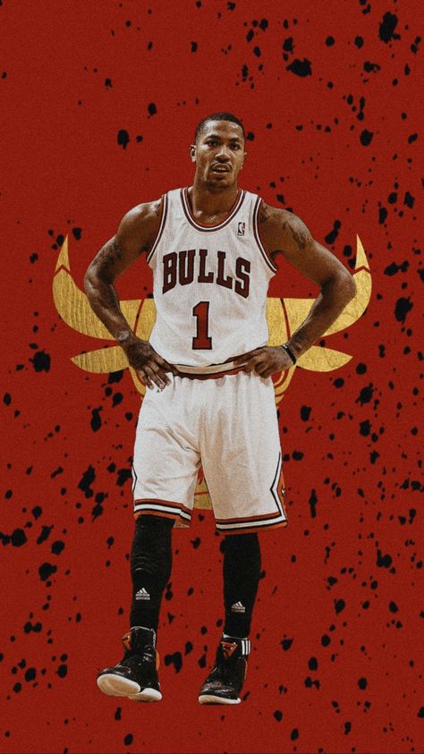 Derrick Rose Wallpapers, Bulls Wallpaper, Derrick Rose, Nba Pictures, Rose Wallpaper, Chicago Bulls, Nba, Chicago, Basketball