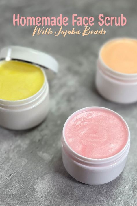 Skin Care Products Homemade, Diy Face Scrub Recipes, How To Make A Face Scrub, Diy Face Scrub Exfoliating Glowing Skin, How To Make Face Scrub, Facial Scrubs Homemade, Home Made Face Scrub, Face Scrub At Home, Homemade Face Scrubs