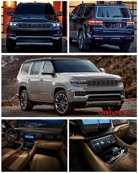 Jeep Grand Wagoneer Series Jeep Grand Wagoneer 2022, Jeep Wagoneer 2022, New Jeep Wagoneer, Black Tahoe, Jeep Grand Wagoneer, New Jeep, Grand Wagoneer, New Luxury Cars, Bmw X7