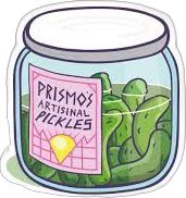 Prismo Adventure Time Pickles, Prismo's Pickles Tattoo, Prismos Pickles Adventure Time, Prismos Pickles, Adventure Time Stickers Printable, Pickle Decorations, Prismo Adventure Time Tattoo, Adventure Time Party Ideas, Adventure Time Decor