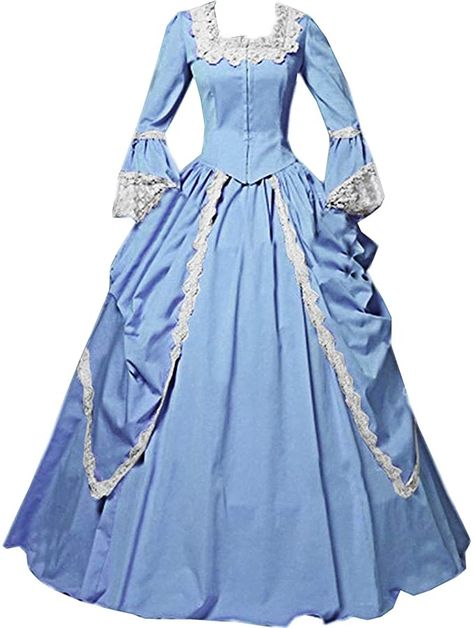 Victorian Dress Costume, Gothic Victorian Dresses, 1800's Dress, Rococo Dress, Antoinette Dress, Wine Red Dress, Xxxl Dress, Masked Ball, Blue Clothing