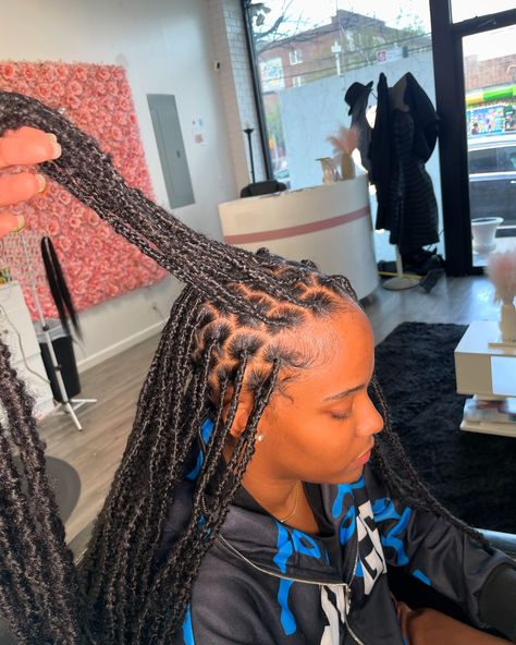 My clients are so cute! Book under:Distressed locs; 26” Indie locs with free parts • • -July bookings are open Book with link in bio 🫶🏾 • • • • #invisiblelocsnyc #nychairstylist #softlocsny #knotlessbraidsnyc #distressedlocsnyc #nitalocsny #butterflylocsny #softlocsnc #fauxlocsny #locsbynayy#distressedlocsnc #rdustylist Indie Locs, Infinity Locs, Distressed Locs, Open Book, Protective Hairstyles, Locs, Hair Inspiration, Hair Stylist, So Cute