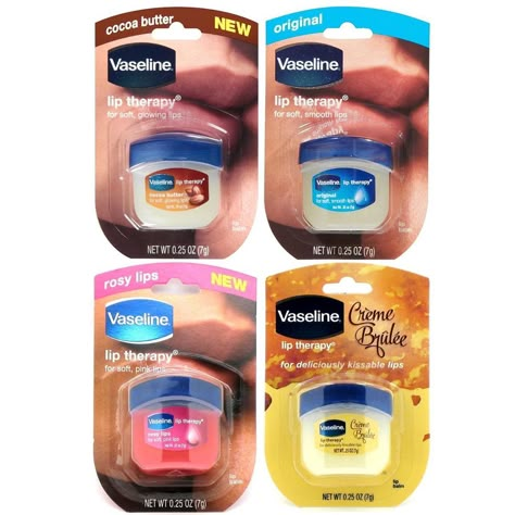 Petroleum Jelly Lip Balm, Mini Vaseline, Winter Lip Balm, Winter Lips, Vaseline Lip Therapy, Lip Balm Collection, Vaseline Lip, Lip Therapy, Rosy Lips