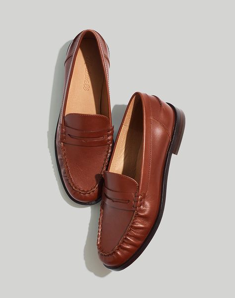 Madewell Loafers, Leather Industry, Madewell Shoes, Apple Butter, Black Loafers, Penny Loafer, Comfy Shoes, Penny Loafers, Womens Oxfords