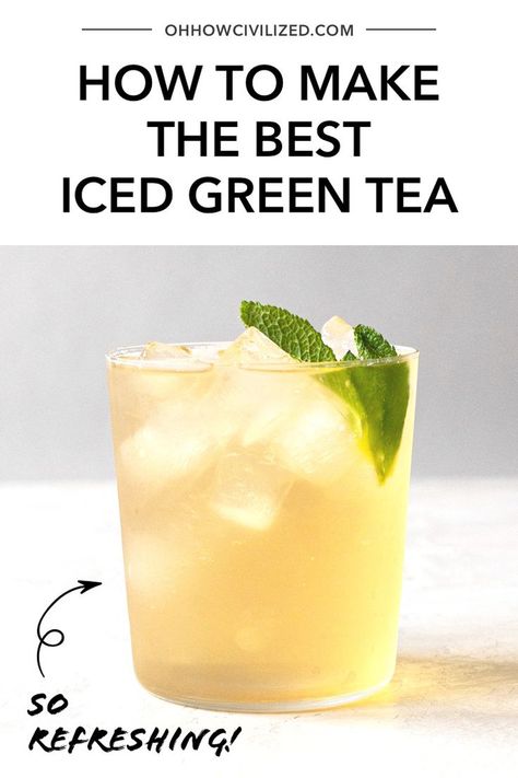 Iced Green Tea Recipe, Sweet Green Tea, Cold Green Tea, Lowcarb Recipes, Green Tea Drinks, Tea Drink Recipes, Green Tea Recipes, Iced Green Tea, Best Green Tea