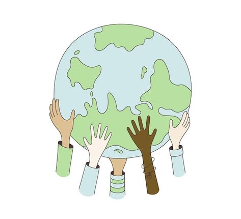 Happy Earth Drawing, Earth With Hands, Save The World Art, Hands Holding Earth, Hands Holding The World, Earth Day Illustration, Earth Pic, Holding Earth, Save Earth Drawing