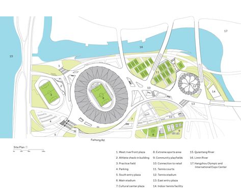 Sport City Architecture, Sports Complex Site Plan, Stadium Architecture Plan, Sport Complex Architecture Plan, Sport Club Architecture, Stadium Graphics, Sports Architecture, Architecture Site Plan, Sports Facility