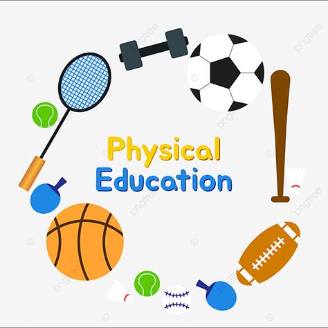 Pe Project Cover Page Ideas, Physical Education Drawing, Physical Education File Cover, Physical Education Aesthetic, Physical Education Design, Physical Education Project Cover Page, Pe Logo, File Decoration, Education Clipart