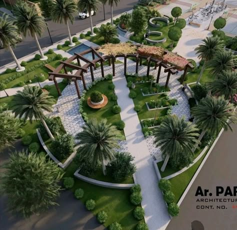 Semi Circle Landscape Design, Garden Pavilion Ideas, Landscape Plaza Design, Indoor Theme Park Design, Public Space Design Plan, Resort Landscaping Ideas, Park Layout Landscape, Buffer Zone Architecture, Industrial Park Design