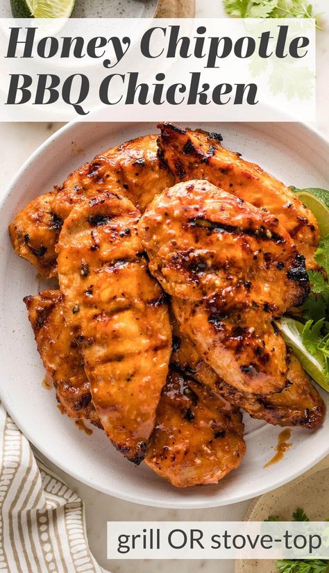 Honey Chipotle Chicken, Honey Chipotle, Bbq Menu, Chipotle Chicken, Have Mercy, Adobo Sauce, Honey Chicken, Chicken Dishes Recipes, Easy Family Meals