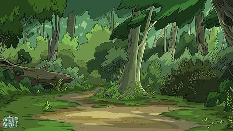 Environment Cartoon Background, Cute Animation Background, Forest Comic Background, Cartoon Network Background Art, Cartoon Setting Background, Cartoon Forest Drawing, Woods Background Drawing, Background Art Animation, Simple Cartoon Background