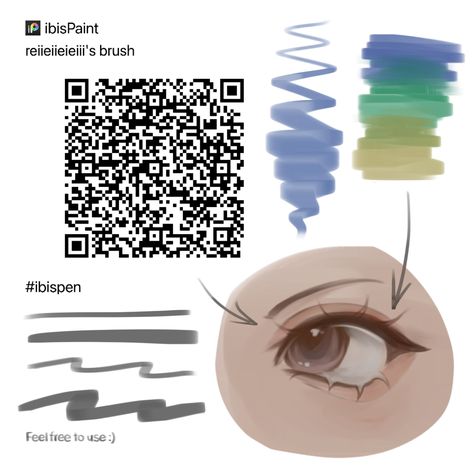 ibispaint pen qr code ! Ibispaint Pen, Ibis Code, Ibis Paint Brush Codes, Ibis Paint Codes, Ibis Brush, Ibis Paint X Brushes, Pinceles Ibis Paint, Ibispaint Brush, Paint Brush Drawing