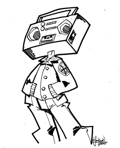 Boombox Character, Boombox Tattoo, Boombox Drawing, Speaker Drawing, Graff Art, Character Drawings, Jukeboxes, Graffiti Drawing, Guy Drawing