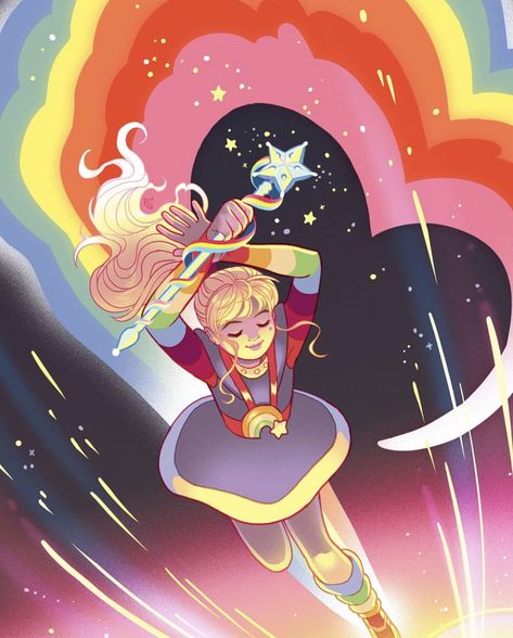 Rainbow Brite comic. Cover by Paulina Ganucheau Dynamite Comics, Girl Power Tattoo, Star Sprinkles, Comic Cover, Tv Tropes, 80s Cartoon, Rainbow Bright, 80s Cartoons, Rainbow Brite