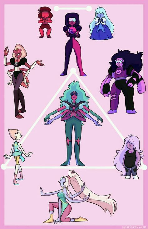 Triângulo fusão Gem Fusions, Steven Universe Fusion, Garnet Steven Universe, Steven Universe Characters, Steven Universe Gem, We Are The Crystal Gems, The Crystal Gems, Steven Universe Fanart, Space Rock