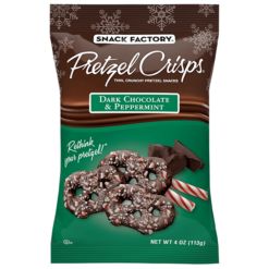 Snack Factory Pretzel Crisps, Peppermint Pretzel, Pretzel Thins, Pretzel Snacks, Pretzel Crisps, Holiday Chocolate, Covered Pretzels, Chocolate Liquor, Chocolate Covered Pretzels