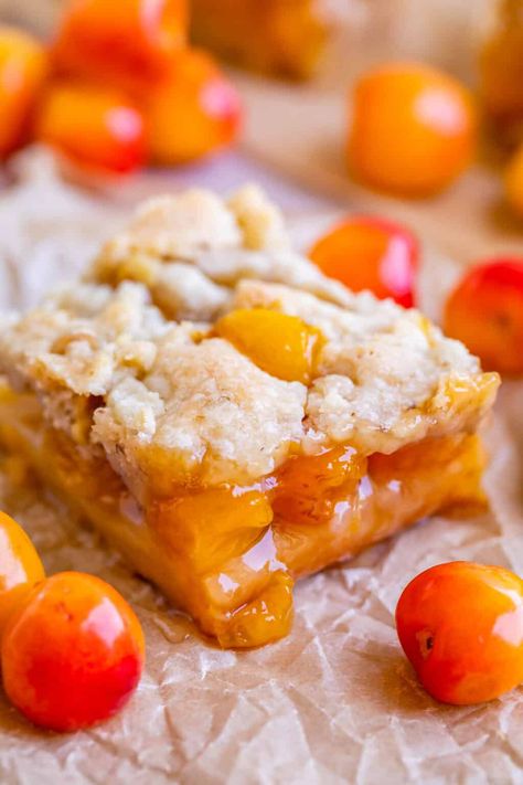 Cherry Pie Bars, Rainier Cherries, Sweet Cherry Pie, Cherry Bars, The Food Charlatan, Bing Cherries, Buttery Shortbread, Cherry Filling, Shortbread Bars