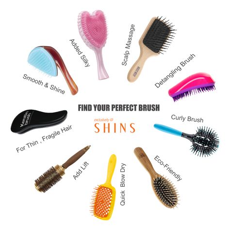 Using the right hairbrush can make a big difference in the health of your hair and how effectively you style it. Whether you have thick curls or static-prone strands,we have the best hairbrush for you. Let's shop at SHINS today to find your perfect hairbrush! Discover More >> http://bit.ly/SHINShairbrush Best Hairbrush, Hair Brush, Natural Hair, Your Perfect, Natural Hair Styles, Finding Yourself, Good Things, Hair Styles, Health