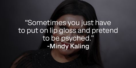 Mindy Kaling, known for her humor and perfect comedy timing, is an American actress born to Indian immigrant parents. Unlike other people in the entertainment industry, Kaling has experienced many new things in her life. Read these 51 Mindy Kaling quotes to learn more about her. If you have watched... Mindy Kaling Quotes, Gilmore Girls Coffee, Bee Movie, Mindy Kaling, Amy Poehler, Unrealistic Expectations, Motivational Stories, People Talk, Real Friends