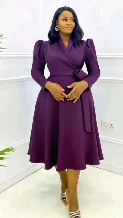 English Dresses Classy, Flair Dresses Classy, Corporate Gowns For Church, Corporate Dresses Classy, Church Dresses For Women Classy Chic, Elegant Church Outfits, Corporate Outfits For Women, Corporate Gowns, Dresses For Women Classy