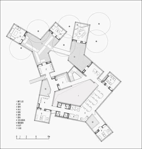 Image 9 of 13 from gallery of Huaxin Business Center / Scenic Architecture. Photograph by Scenic Architecture Koshino House, Architecture Renovation, Commercial And Office Architecture, Plans Architecture, Conceptual Architecture, Concept Diagram, Layout Architecture, Plan Drawing, Architecture Design Concept