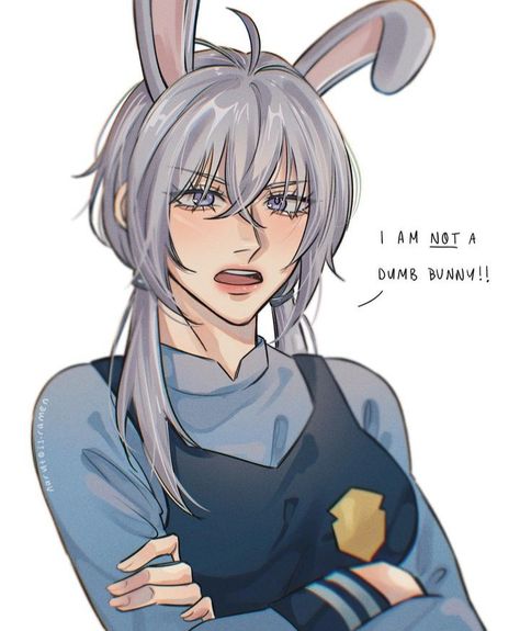 Cute Asian Pfp Cartoon, Bunny Human Drawing, Cinnamoroll Human Fanart, Judy Hopps X Nick Wilde, Zootopia Fanart Human, Judy Hopps Fanart, Zootopia Human, Zootopia Oc, Judy Zootopia