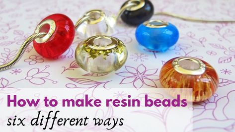 How to make beads with resin - Resin Obsession . #resin #resinbeads #DIYjewelry #DIY Resin Bead Molds, How To Make Resin Beads With Dried Flowers, How To Make Resin Beads, How To Make Resin Jewelry Tutorials, Diy Resin Beads, Resin Epoxi, How To Make Resin Jewelry, Resin Jewelry Tutorial, Jewellery Resin