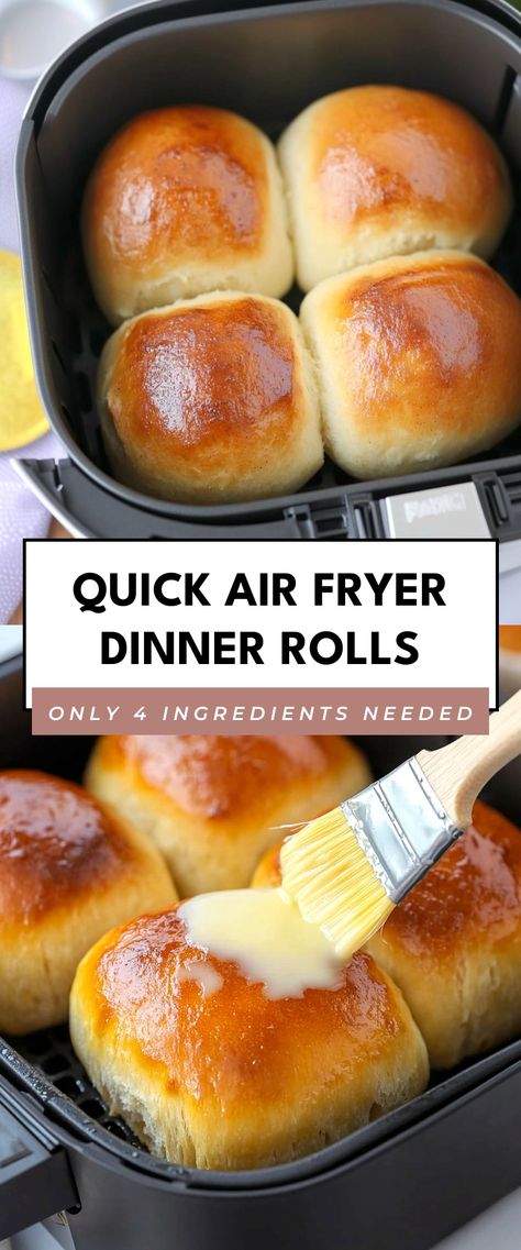 Image for Quick Air Fryer Dinner Rolls Frozen Rolls In Air Fryer, Air Fryer Dinner Rolls, Air Fryer Rolls, Quick Air Fryer Dinner, Rolls In Air Fryer, Air Fryer Dinner, Rhodes Dinner Rolls, Rolls Recipe Easy, King Hawaiian Rolls