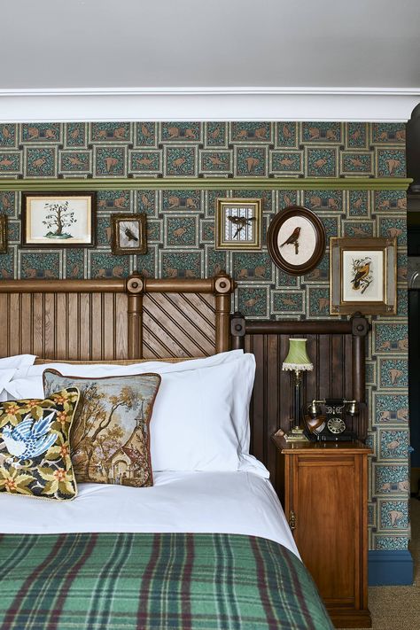 The Fife Arms, Cairngorms - Hauser & Wirth new hotel Scotland | House & Garden Colour Interior Design, The Fife Arms, Fife Arms, Scottish Interiors, Scottish Decor, Colour Interior, Deep Bathtub, Scottish Homes, William Morris Designs