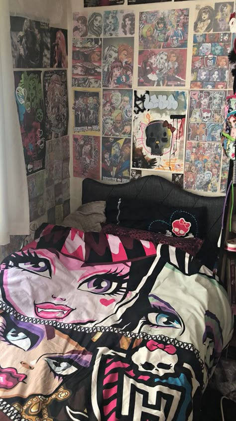 Draculaura Room, Monster High Room Decor, Monster High Bedroom, Monster High Room, Arte Monster High, Monster High Pictures, Moster High, Nostalgic Images, Arte Van Gogh