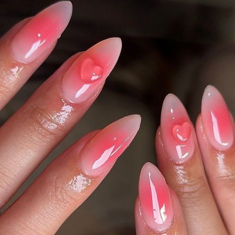 Aura Nails, Vday Nails, Cute Toe Nails, Edgy Nails, Grunge Nails, Blush Nails, Aesthetic Nails, Kawaii Nails, Nail Stuff