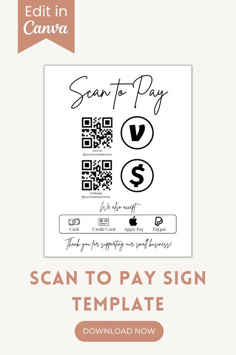 How To Make Scan To Pay Sign, Form Of Payment Sign, Payment Method Sign, Scan And Pay Sign, Diy Payment Sign, Craft Fair Payment Sign, Ways To Pay Sign, Payment Signs For Craft Fair, Payment Method Design Poster