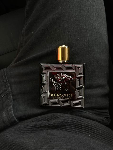 All black Versace cologne Versace Cologne, New Year New Me, All Black, Versace, Perfume Bottles, Beauty, Quick Saves, Black, All Blacks